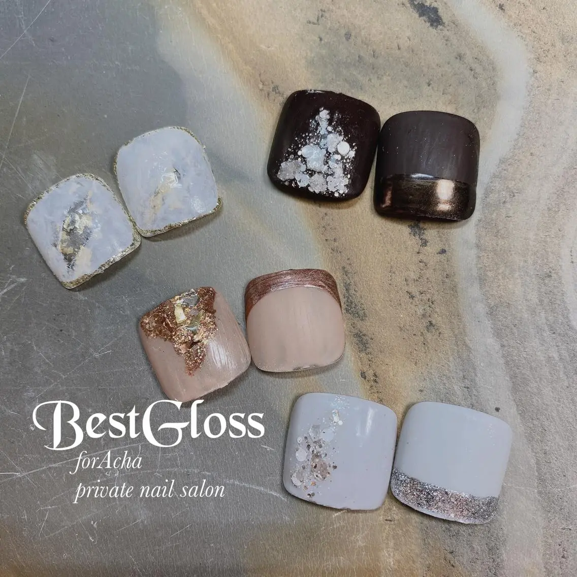 ネイル フットネイル フットネイル 足立区竹ノ塚 BestGlossのネイルデザイン
