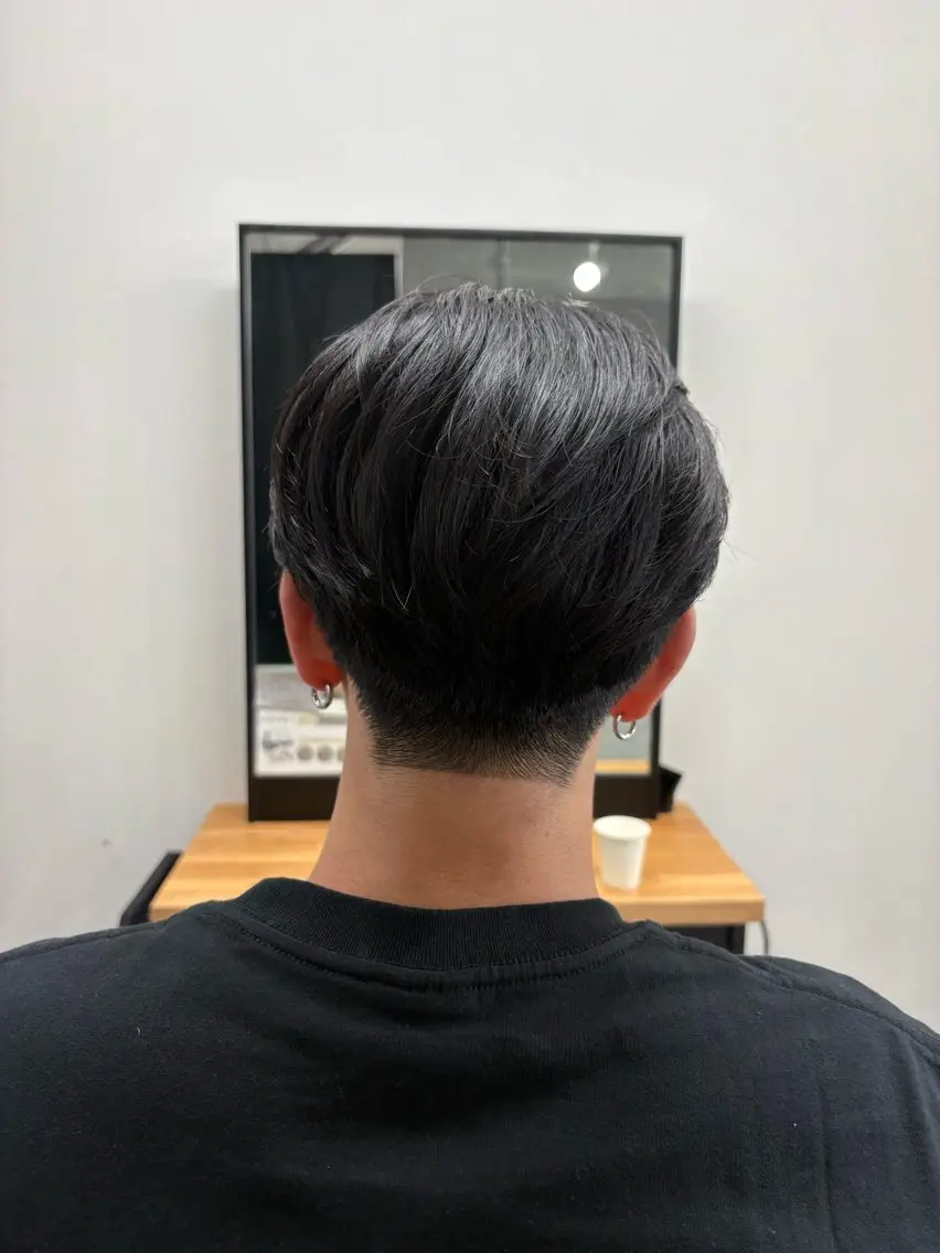 パーマ メンズ センターパート メンズパーマ特化 園田 楓莉のヘアスタイル