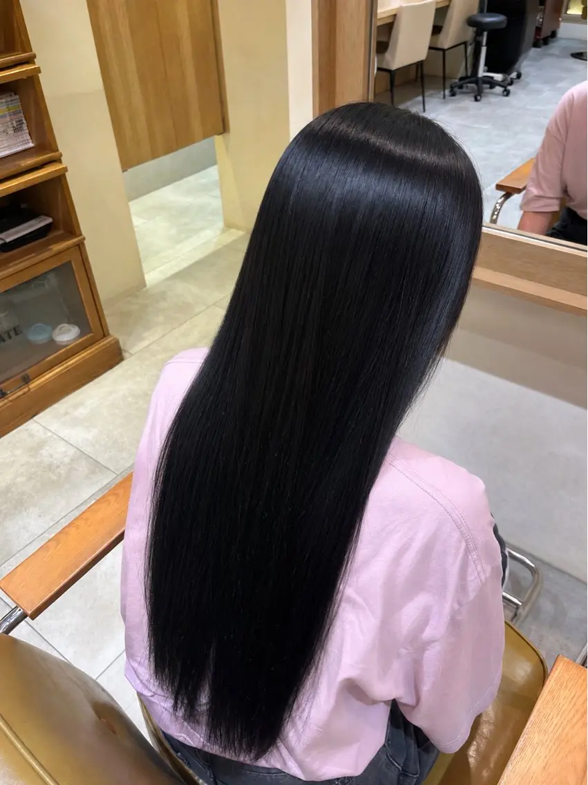 ロング ヘアカラー 透明感カラー/ブラ ウンカラー/中島峻のヘアスタイル