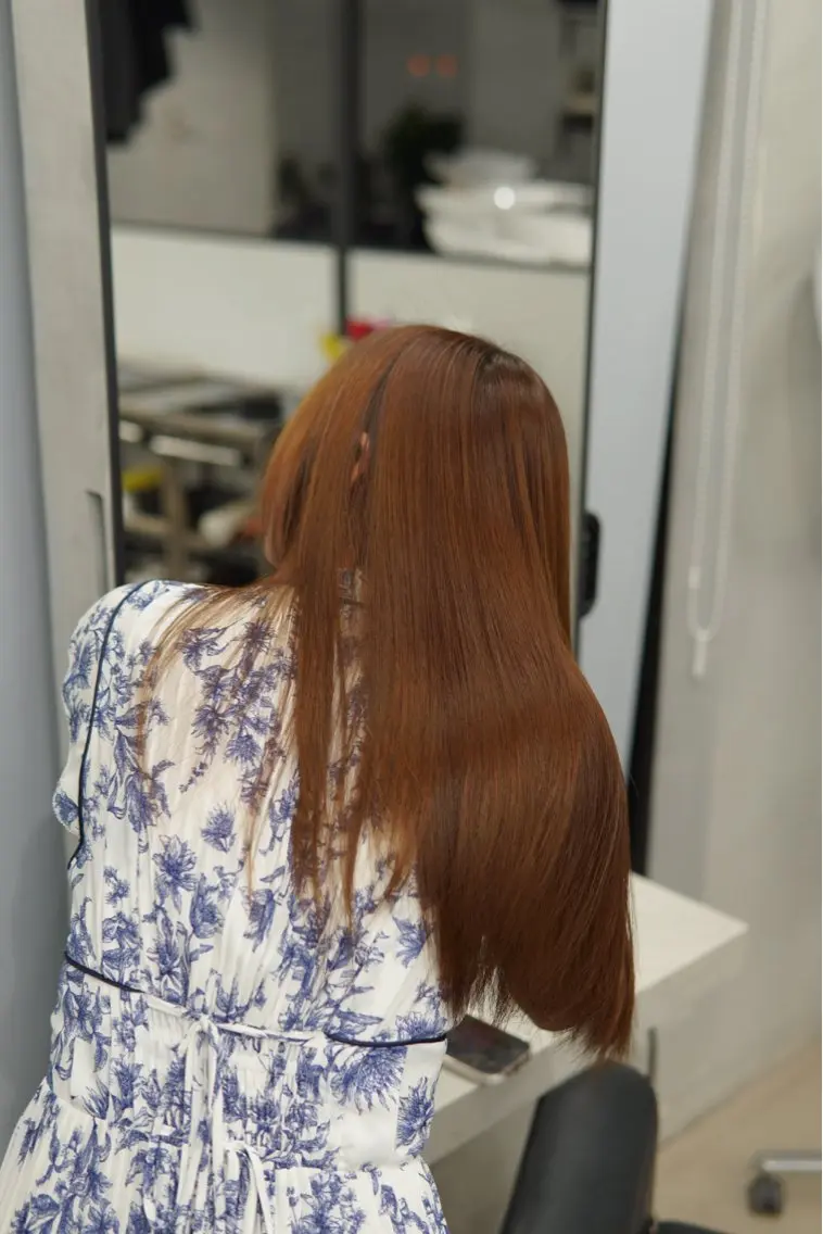 ロング 縮毛矯正 無料カットモデル/ 髪質改善/角田 龍汰のヘアスタイル