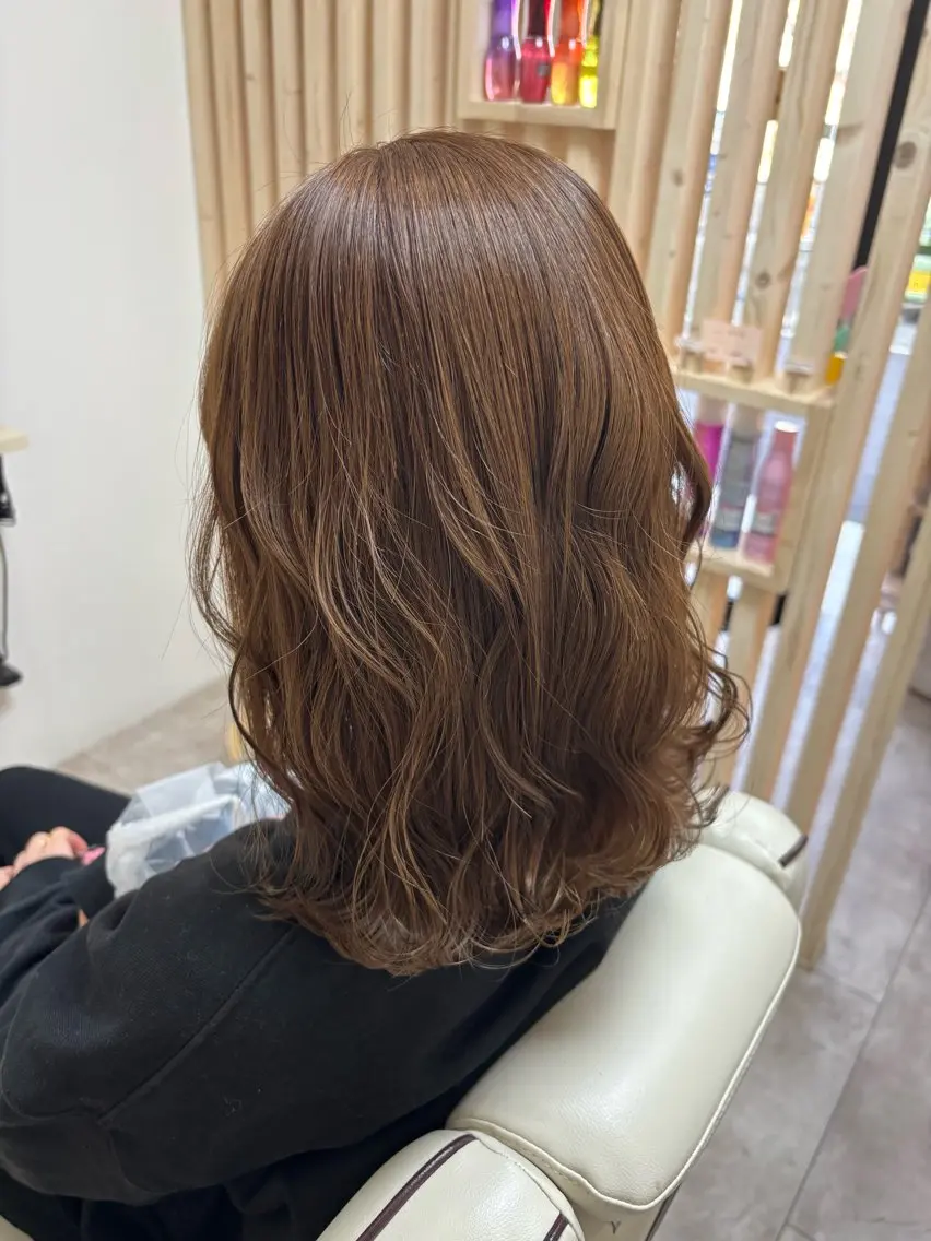 ミディアム カラー カット ヘアカラー トリートメント akane/大和田 駅/ Garanceのヘアスタイル