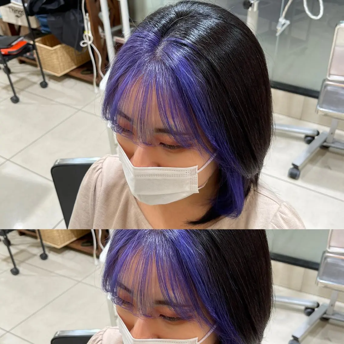 ミディアム カット ヘアカラー Y Uのヘアスタイル