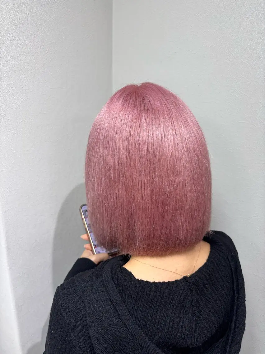 ショート トリートメント ブリーチカラー🎀 エクステmiinaのヘアスタイル