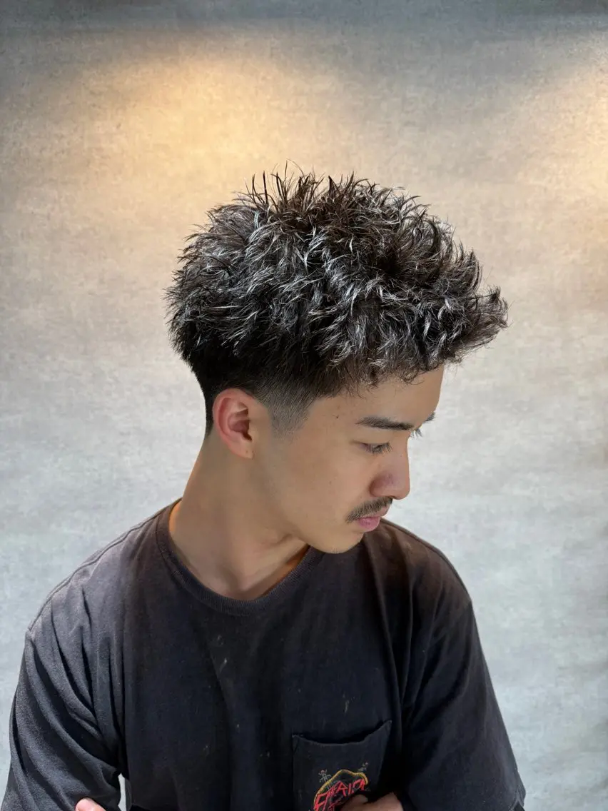 ショート カット パーマ メンズ特化 パーマ水沼心のヘアスタイル