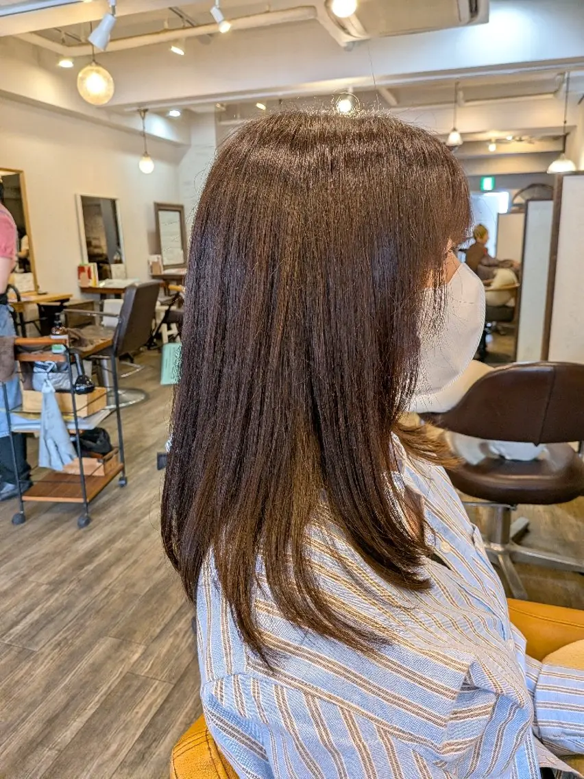 セミロング カットモデル無料✂️ 菊池　位公のヘアスタイル