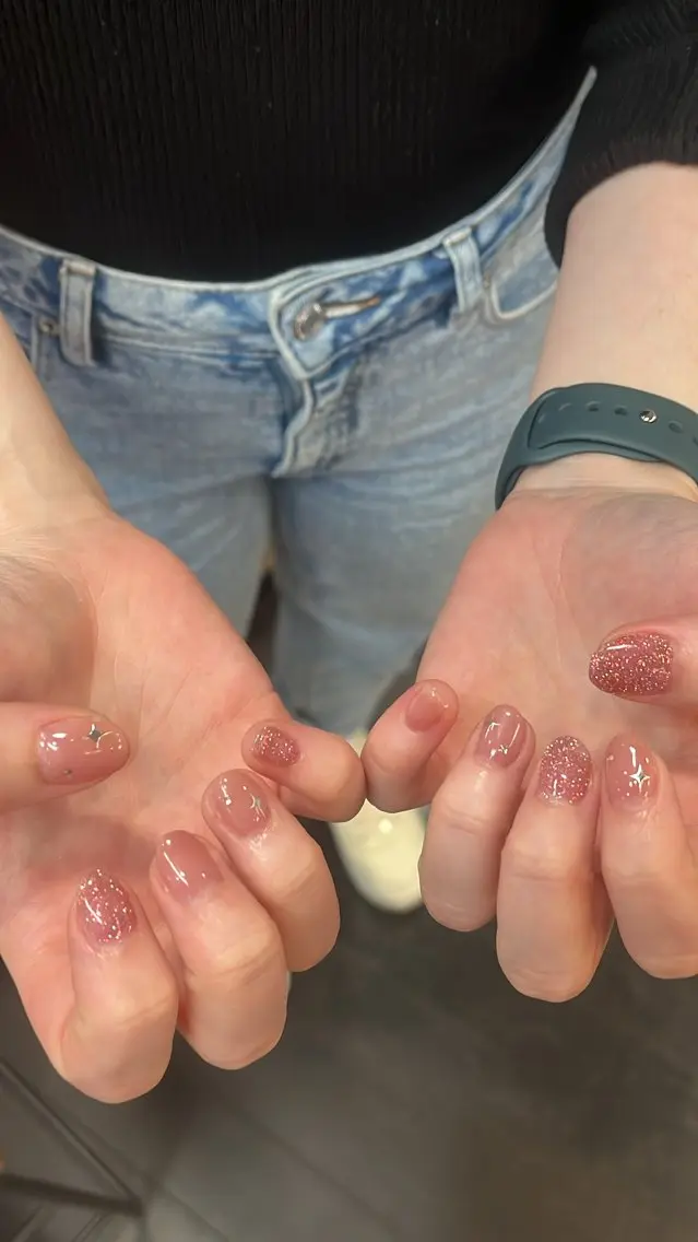 ネイル ニュアンスネイル シンプルネイル SAKU nail 作島茜のネイルデザイン