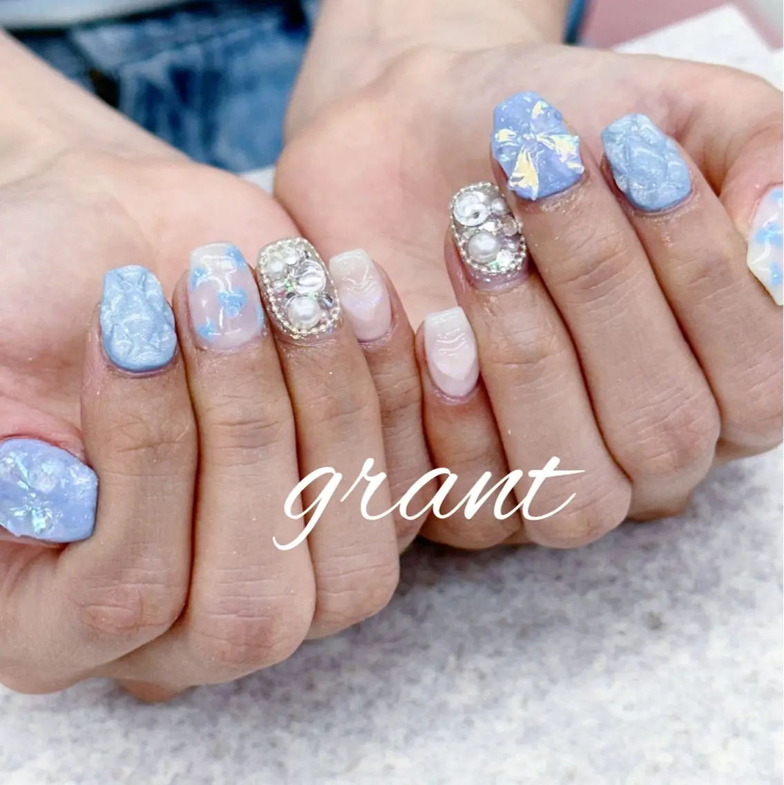 ネイル リボン nailsalon grantのネイルデザイン