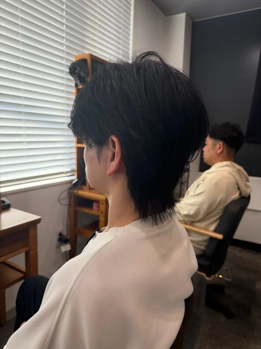 ショート メンズ メンズウルフカット ウルフカット Meteor 店長 祝田涼太のヘアスタイル