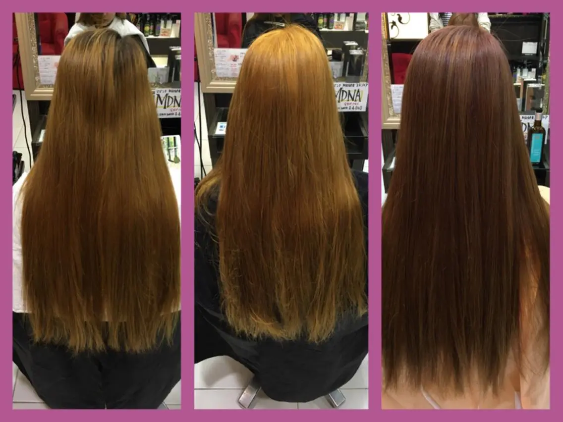 ロング カラー ダブルカラー ピンクカラー boutique misakiのヘアスタイル