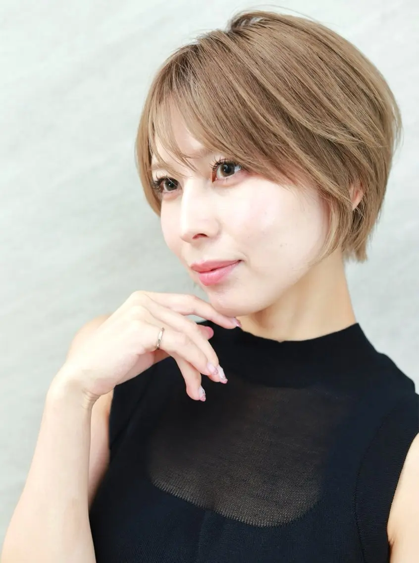 ショート くびれヘア ショートヘア 安藤 明日翔のヘアスタイル