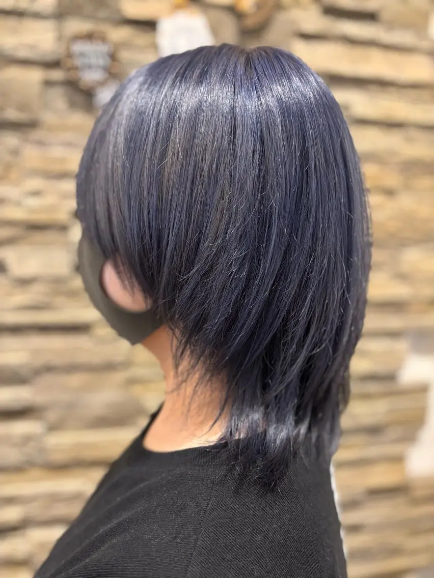ミディアム カラー 作並 美穂のヘアスタイル