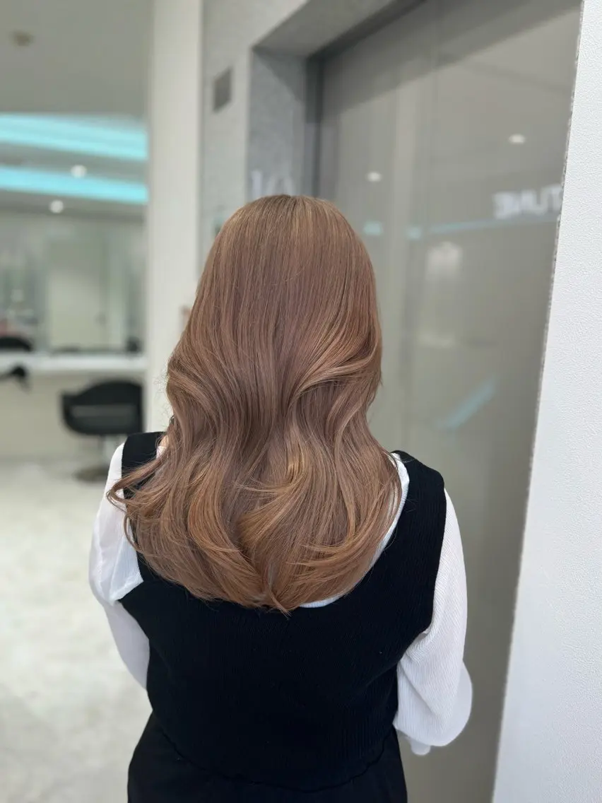 ロング カラー ヘアカラー トリートメント 🪽天神/うる艶 /トレンドヘア🪽のヘアスタイル