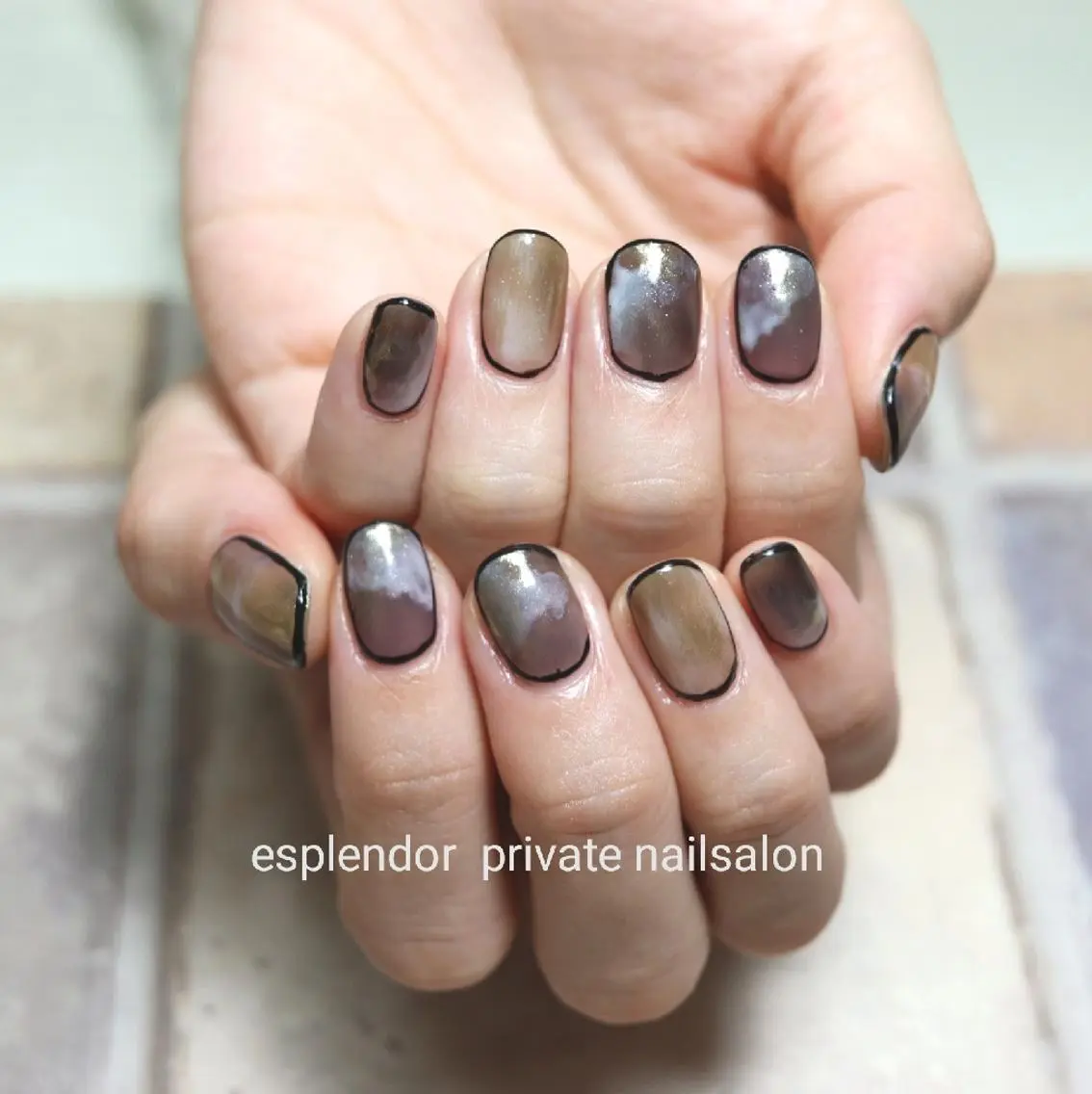 ネイル 持ち込み ニュアンスネイル esplendor  小野寺のネイルデザイン