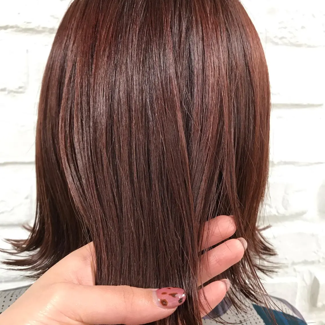 ミディアム カラー ブリーチ 透明感カラー ブリーチなしカラー ピンクカラー カット ヘアカラー 【暖色カラー特化】 中山由梨のヘアスタイル