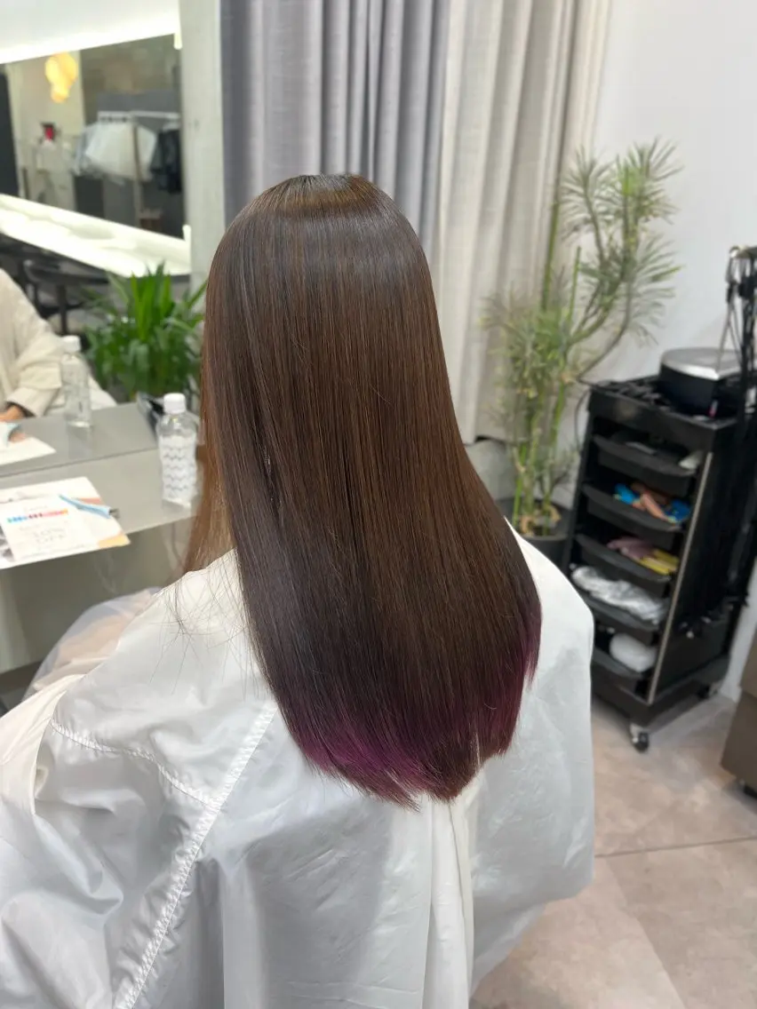 ロング ヘアカラー 城山 拓実のヘアスタイル