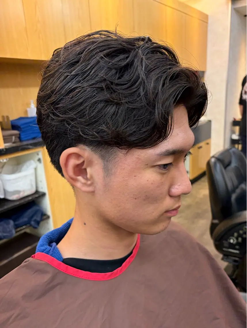 ショート パーマ 【癒しのバーバー】 小野寺のヘアスタイル