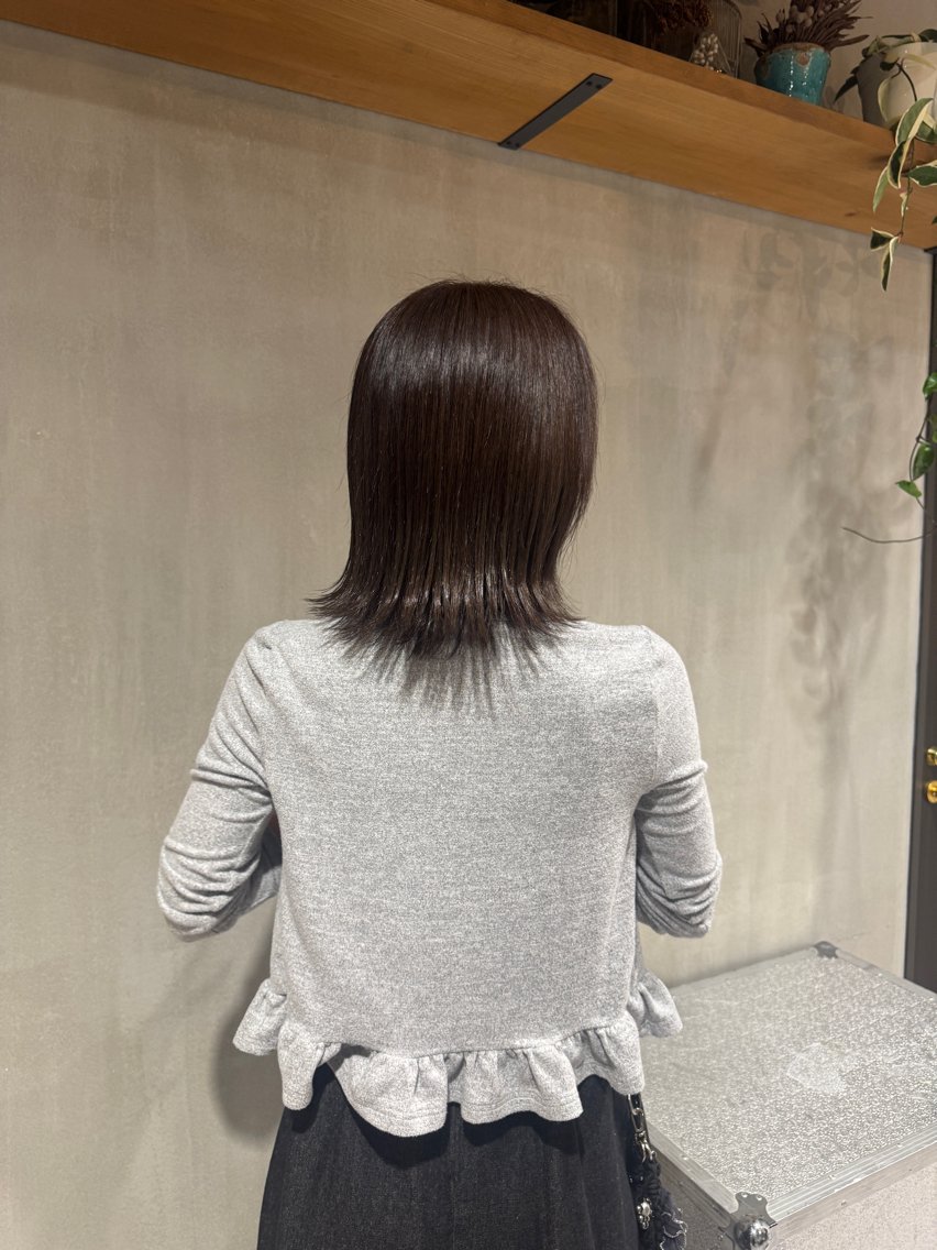 カラー 透明感カラー ラベンダーカラー 岡田 渚のヘアスタイル