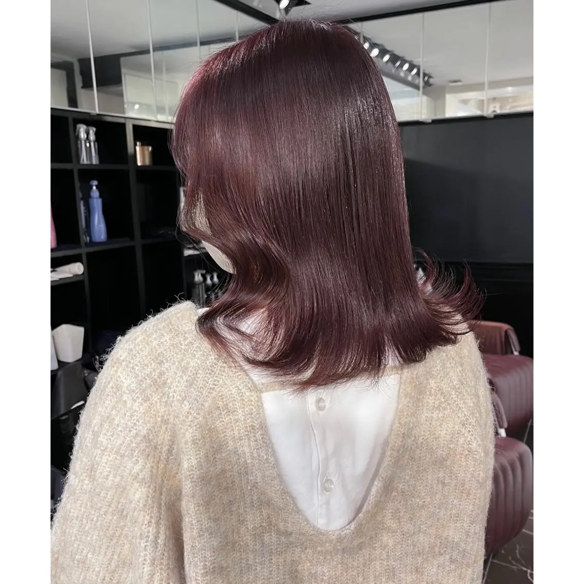 ミディアム カラー ブリーチ ブリーチなしカラー miyu /トレンド カラー×艶髪のヘアスタイル