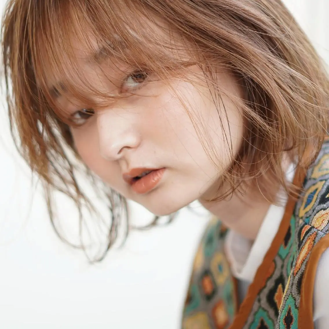 ショート ホリウチ ユキエのヘアスタイル
