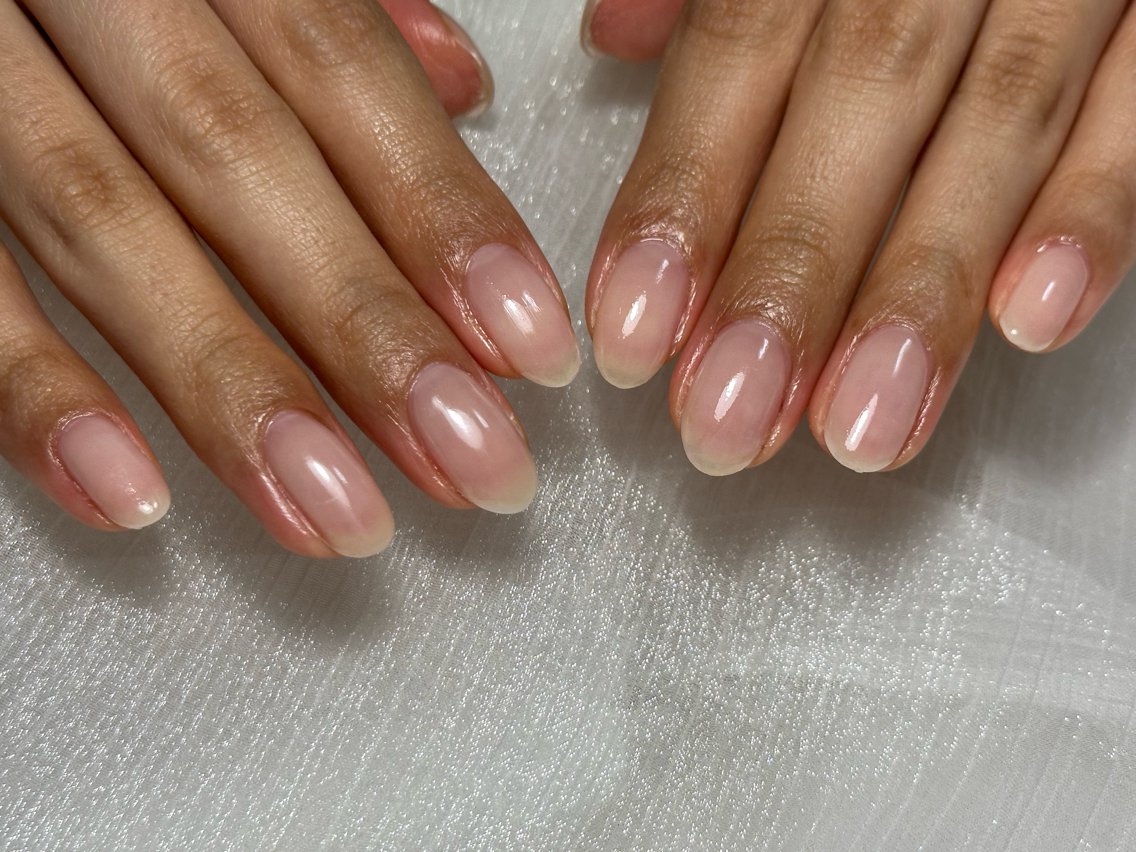 ネイル オーロラネイル クリアネイル フットネイル フレンチネイル ジェルネイル ハンドネイル kiki nail たまプラーザのネイルデザイン