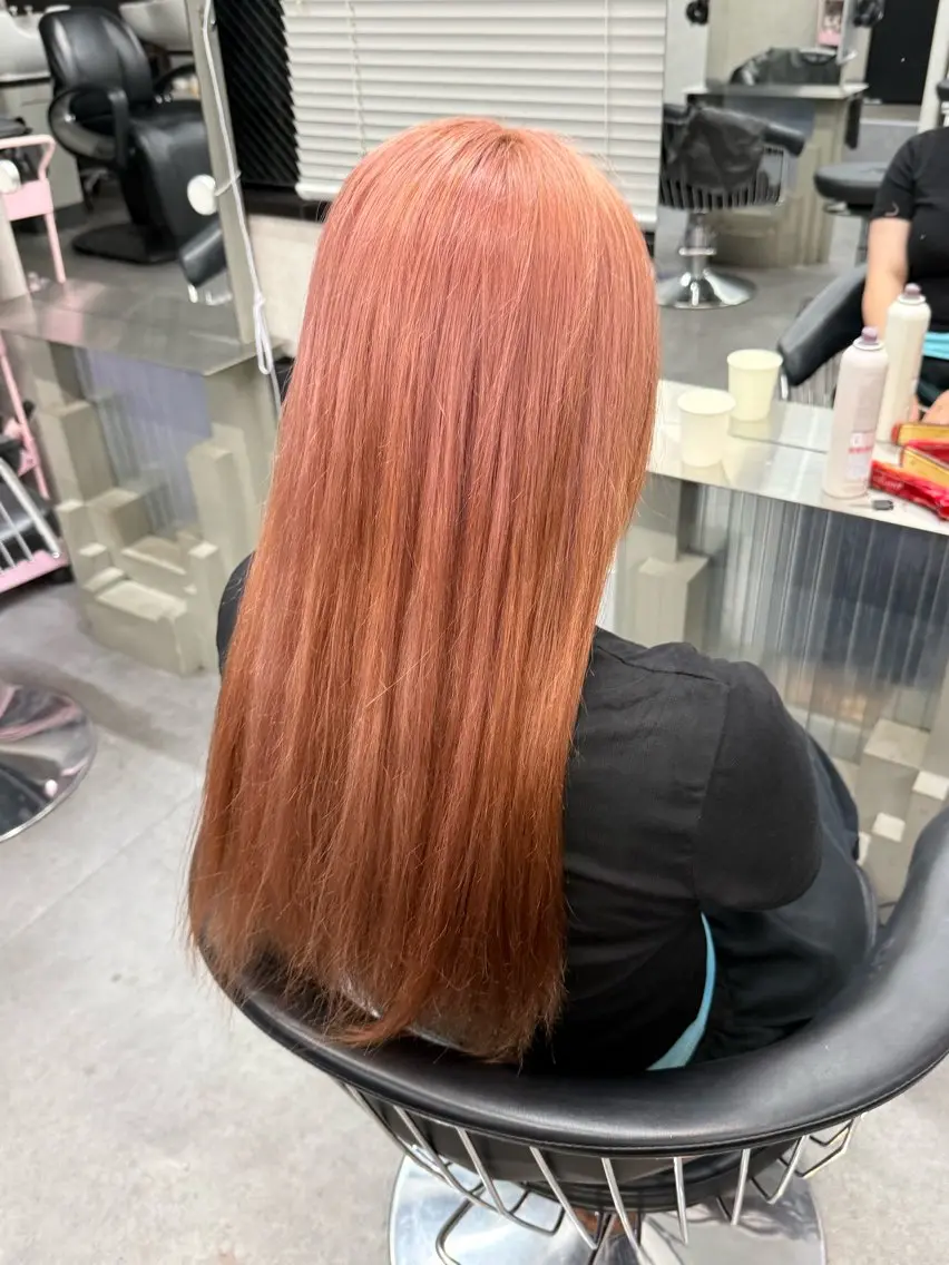 ロング カラー ベージュカラー ピンクカラー ピンクベージュ ヘアカラー 暖色ハイトーン特化 ✨️シンジのヘアスタイル