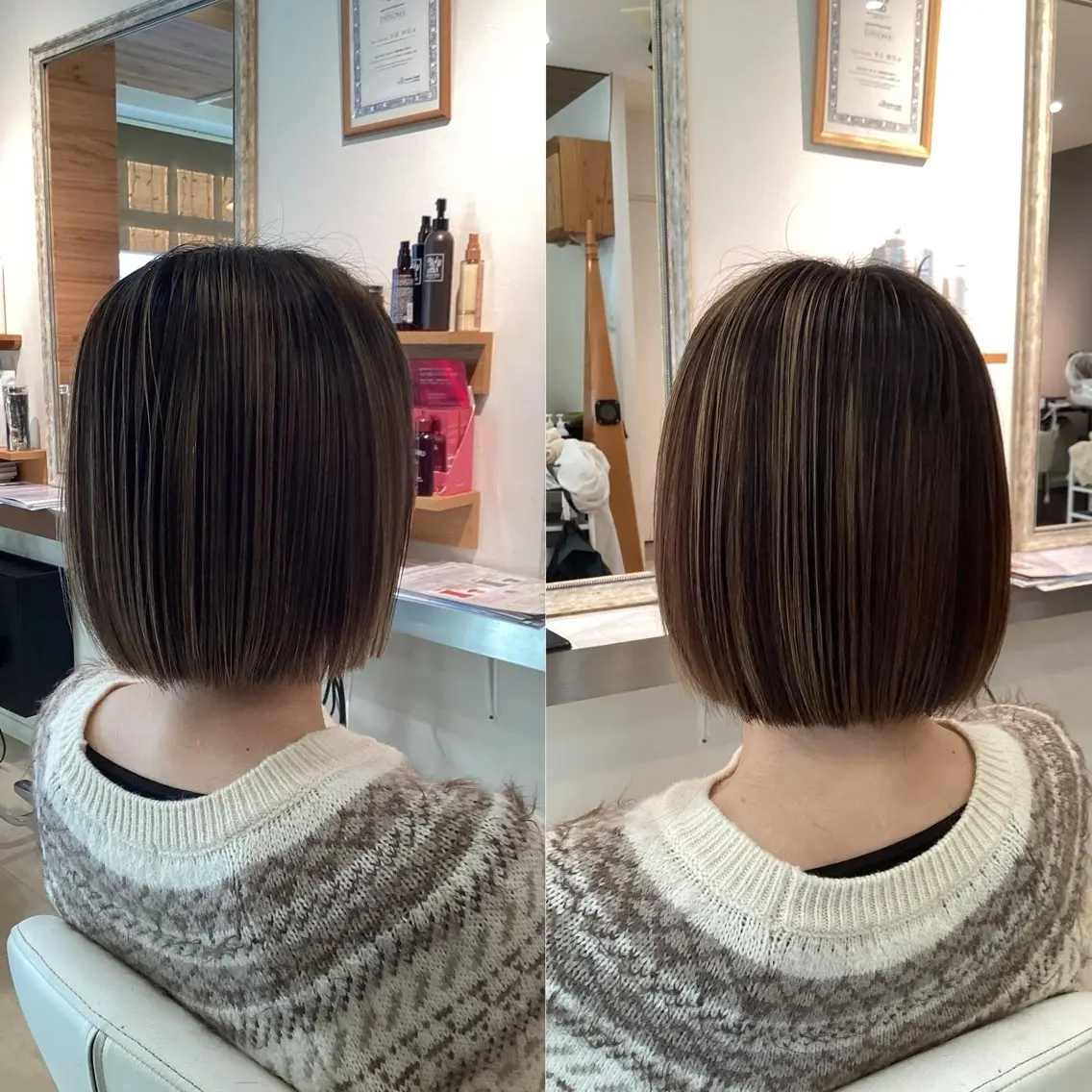 ショート カット ヘアカラー hair bonitaのヘアスタイル