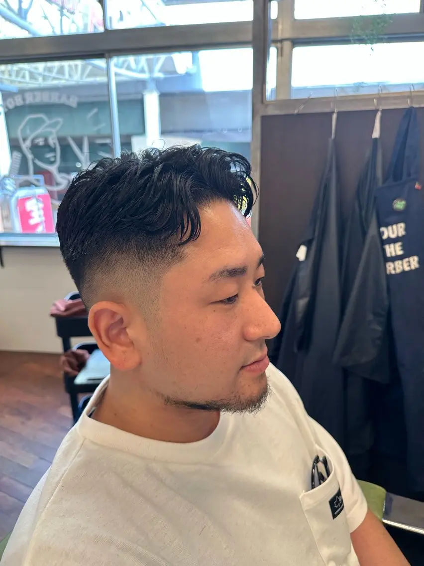 ショート かきあげバング 高円寺 ゆうきのヘアスタイル