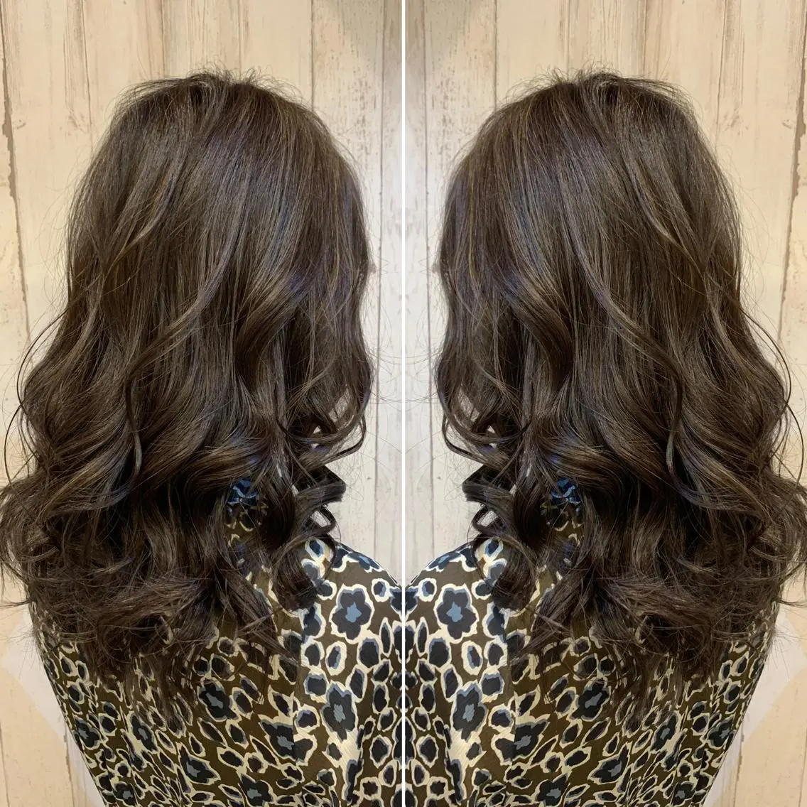 セミロング カラー ヘアアレンジ グレージュ シルバー シルバーグレージュ 佐々木 裕一のヘアスタイル