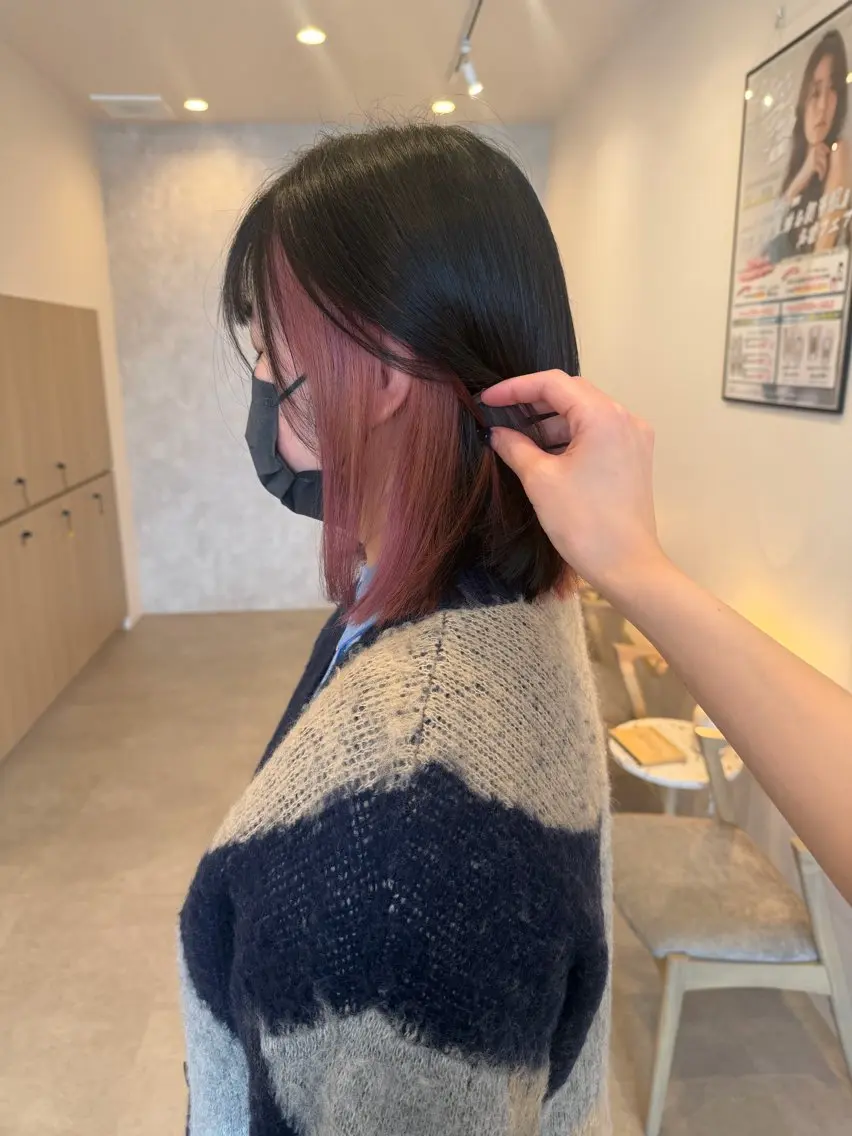 ミディアム カラー りん/ハイトーン💖 🌈髪質改善✨️浜松のヘアスタイル