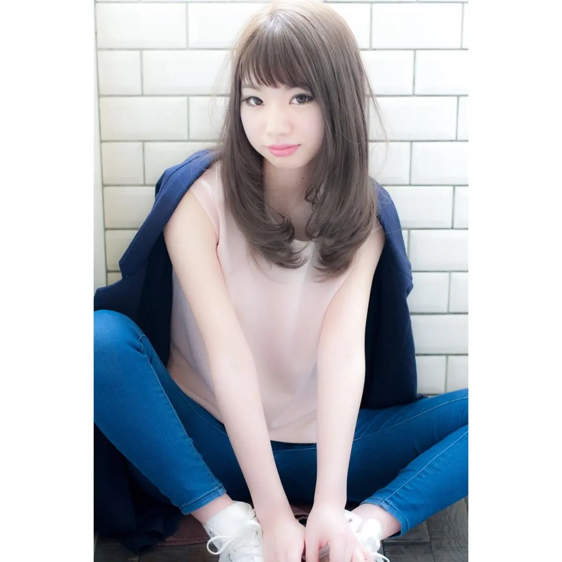 セミロング EIGHT plum TOKIOリミテッドのヘアスタイル