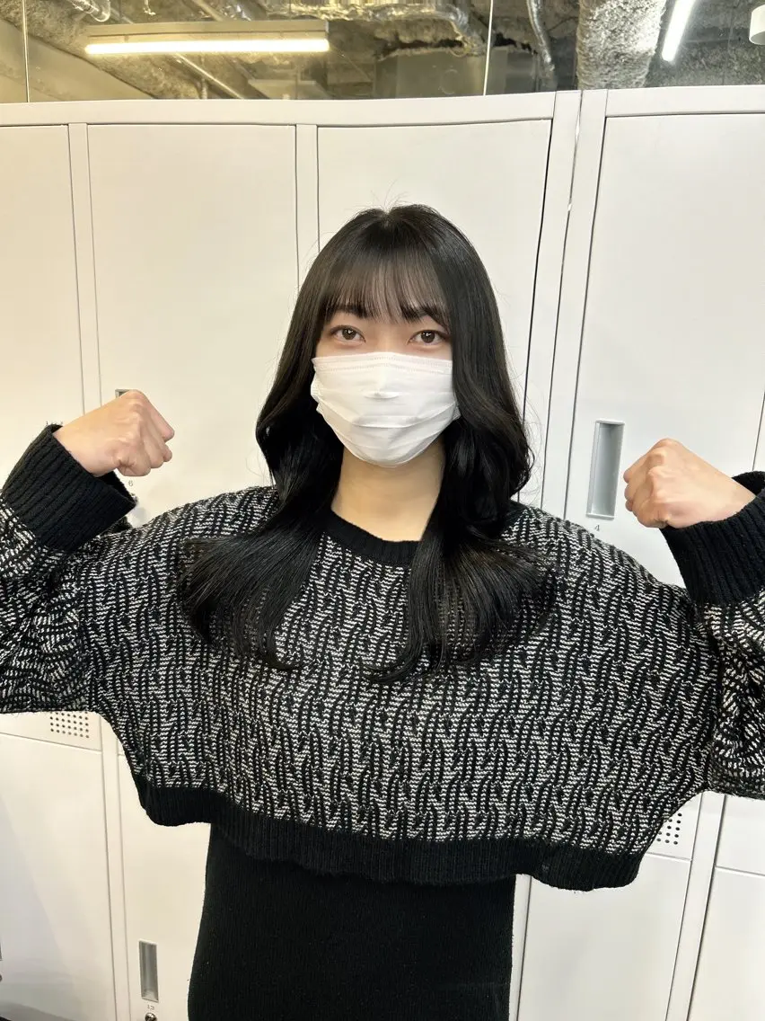 ロング モテヘア 韓国ヘアhikariのヘアスタイル