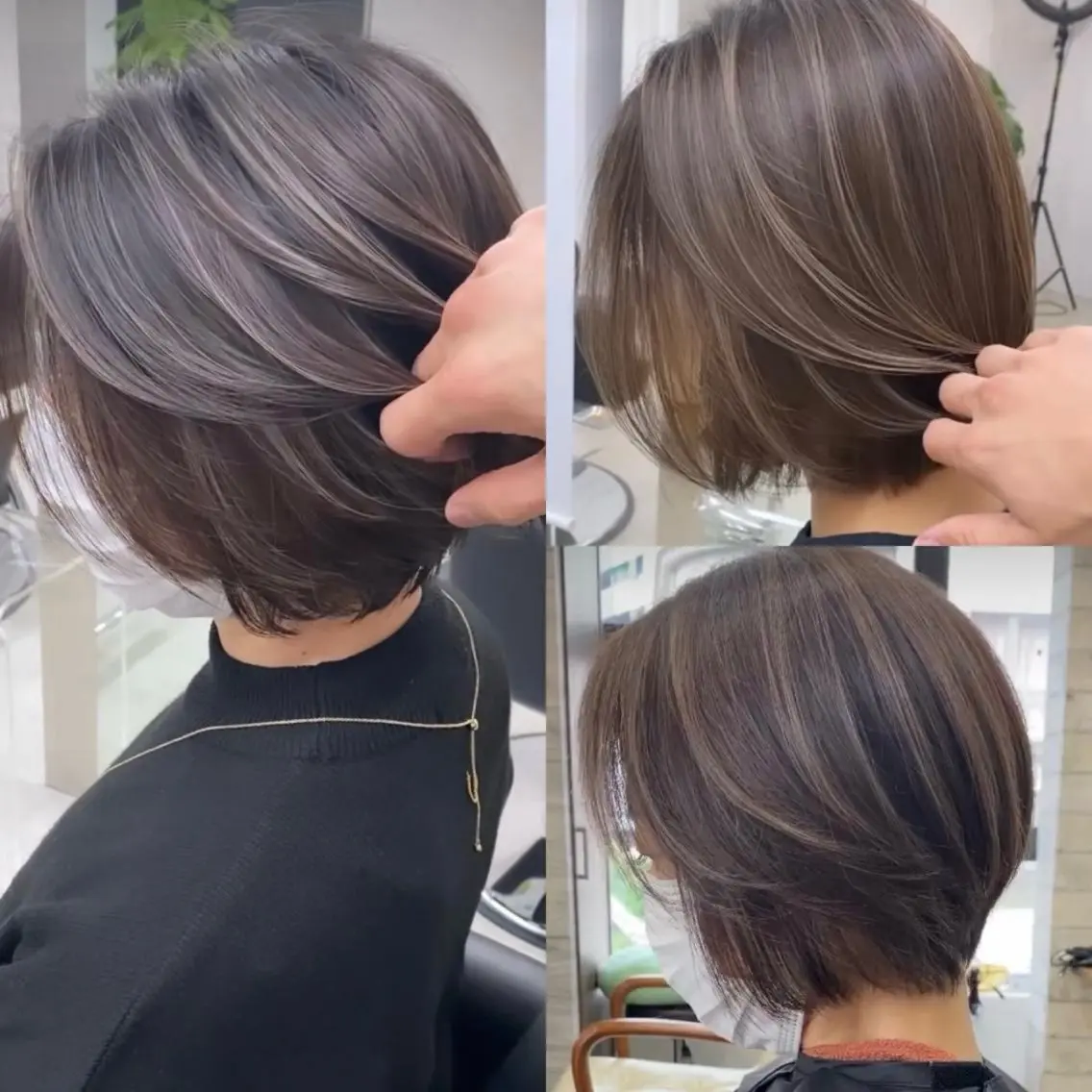 🌟一周年記念✨【ショートヘア限定】✨(1ブリーチ)ハイライトカラーの写真