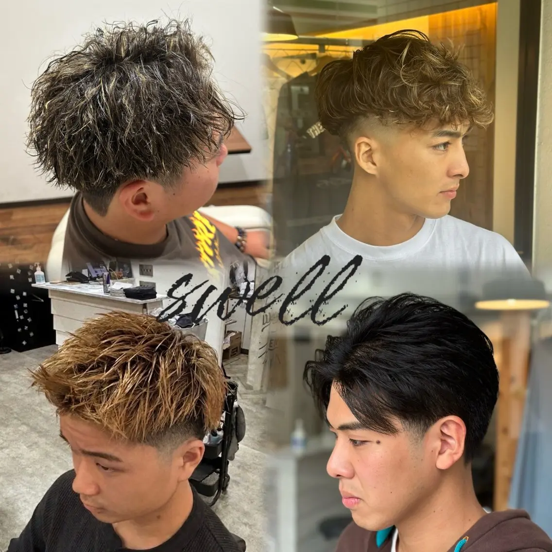 ショート パーマ メンズ メンズメッシュ メンズパーマ カット 海外風フェード/ メンズパーマ/wazのヘアスタイル