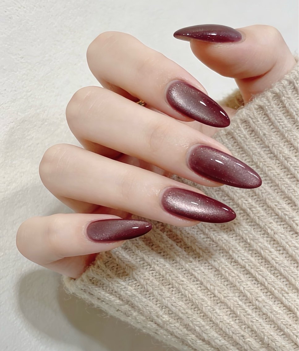 ネイル フレンチネイル ラメ(グリッター) ラメグラデーション マグネットネイル 持ち込み ハンドネイル Unicorn Nail原宿表参道のネイルデザイン