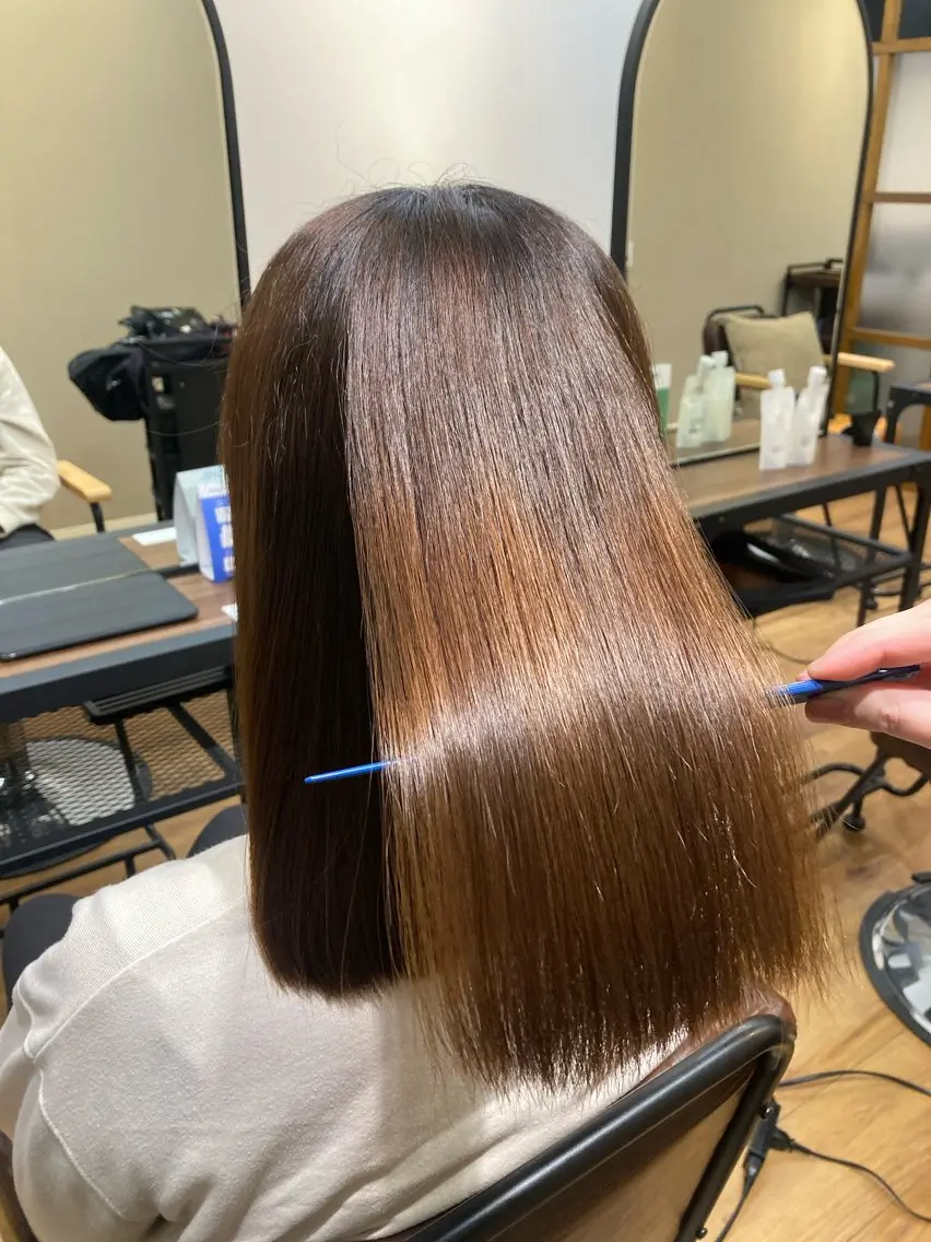 ミディアム トリートメント カラーモデル/ つくば市みどりののヘアスタイル