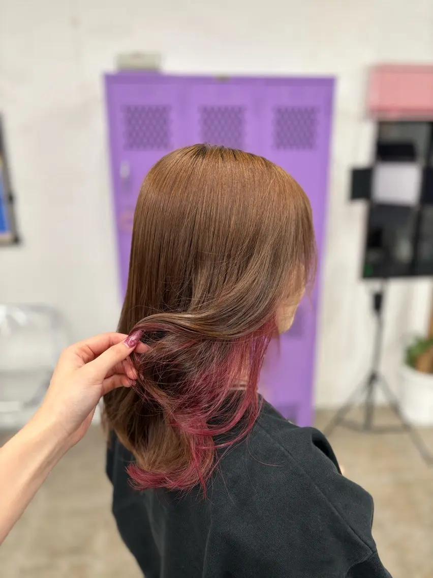 カラー ヘアカラー miloc sayaのヘアスタイル