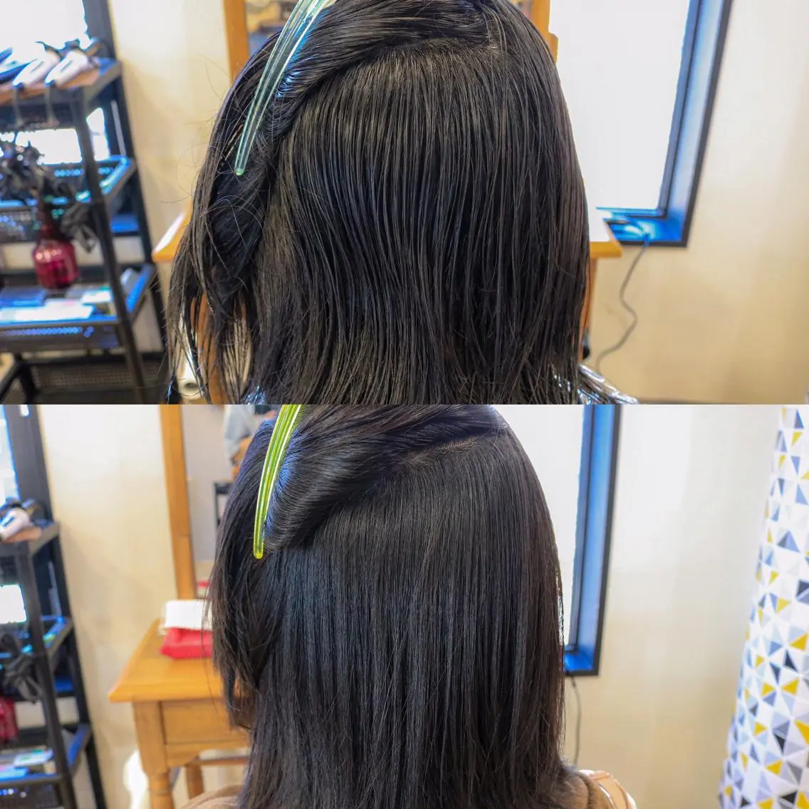ミディアム 縮毛矯正 カット 縮毛矯正 透明感カラー🇰🇷 レイヤー✨桑原　研太のヘアスタイル