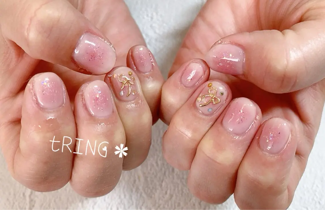 ネイル ハンドネイル tRING＊ しいの木台のネイルデザイン