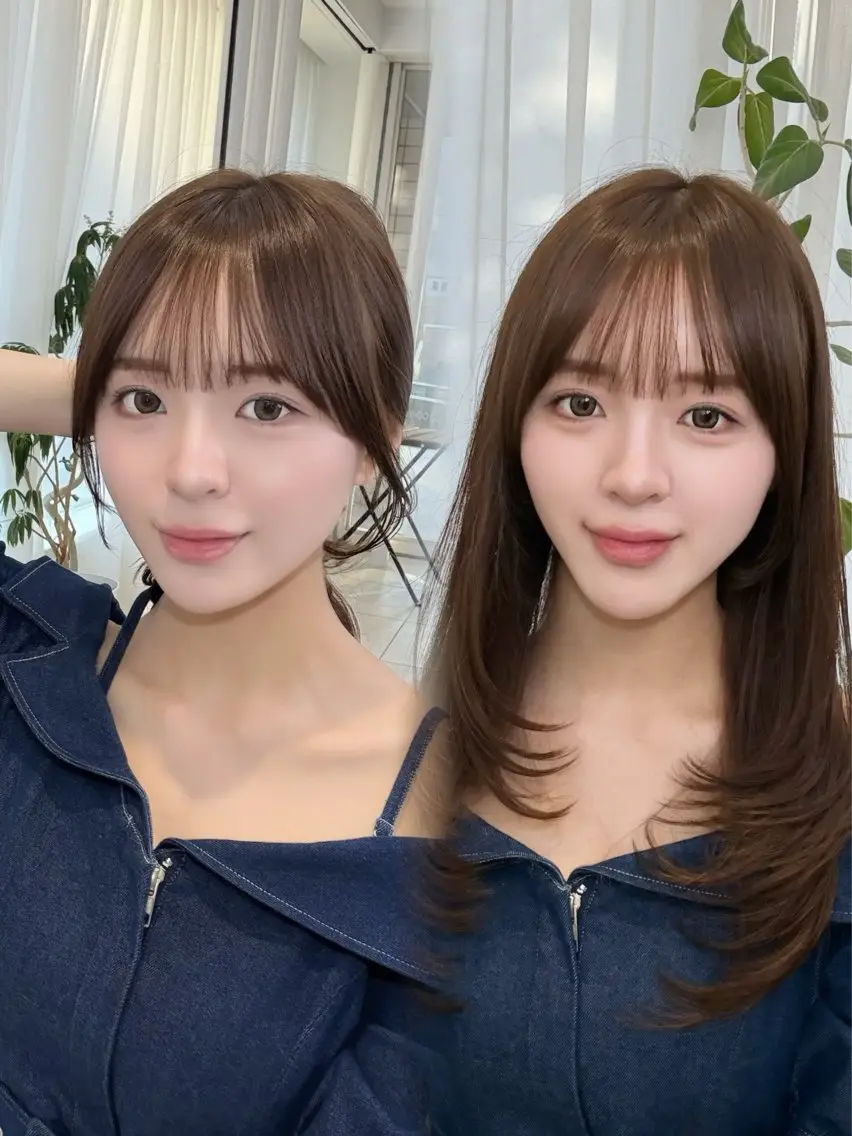 ロング 中顔面短縮 顔まわり新田大翔のヘアスタイル