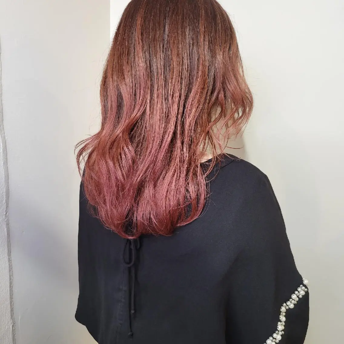 セミロング カット ヘアカラー トリートメント 🇰🇷透明感×ハイ トーン🌟tomoのヘアスタイル