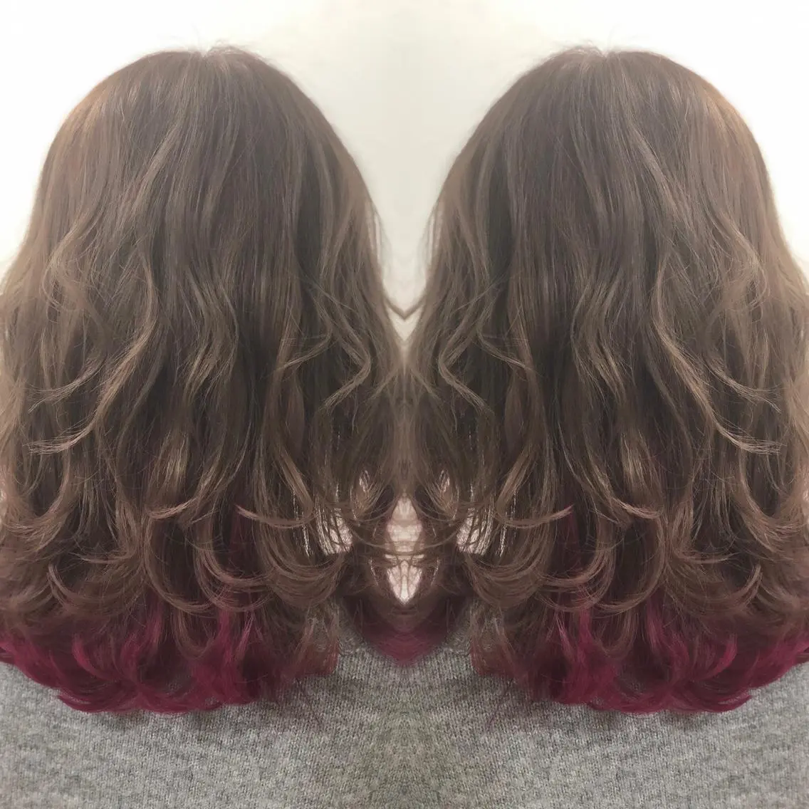ミディアム カラー ピンクカラー BREK 袋井店のヘアスタイル