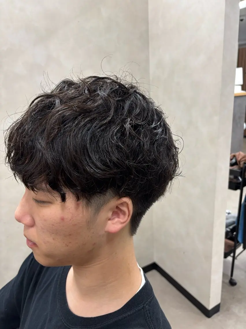 ショート パーマ メンズ メンズパーマ カット パーマ TELAHAIR/ Ryutoのヘアスタイル