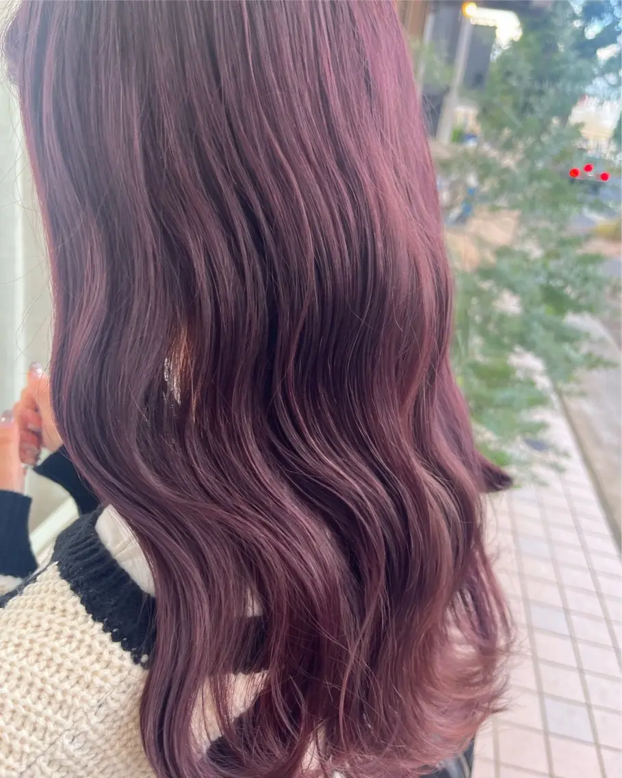 ロング カラー バイオレットカラー RuLaN AMIのヘアスタイル