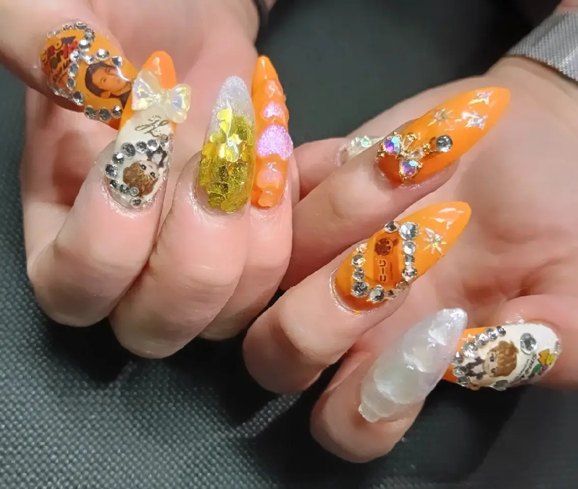 ネイル 持ち込み すみれ💜量産 地雷 痛ﾈｲﾙ 韓国ﾈｲﾙのネイルデザイン
