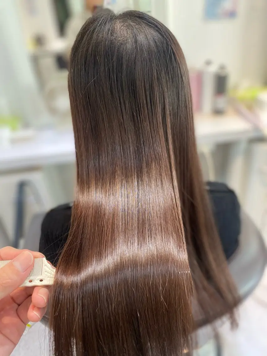 ロング tatsuya新宿 縮毛矯正/髪質改善のヘアスタイル