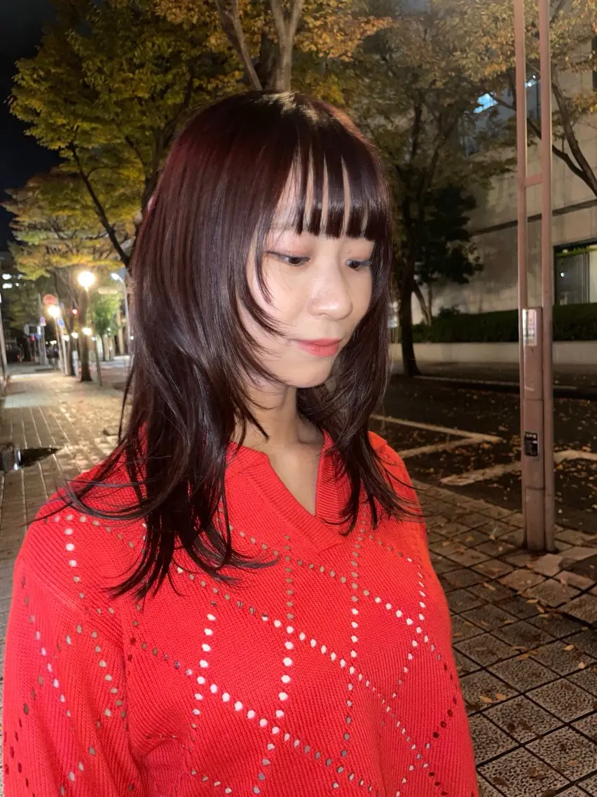 セミロング CHIHIRO メリケンビューティーのヘアスタイル