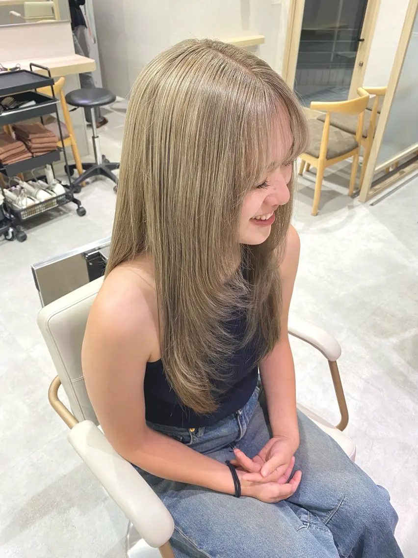 ロング カット ヘアカラー トリートメント 低ダメージ施術/ 🐮牛木 史裕🐮のヘアスタイル