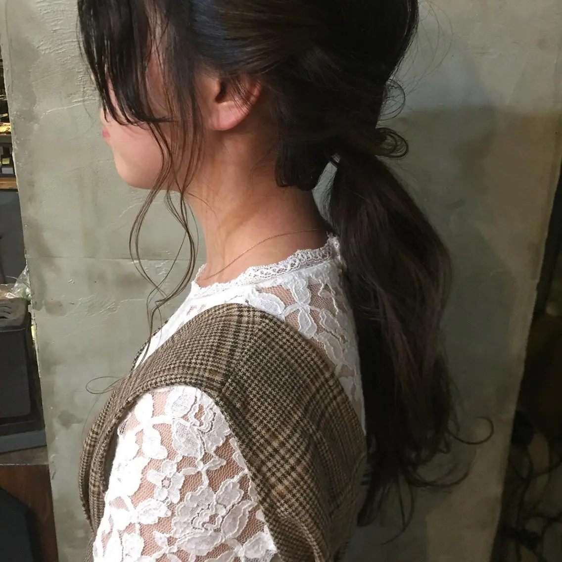 ロング カラー パーマ ヘアアレンジ 川上 智汐のヘアスタイル