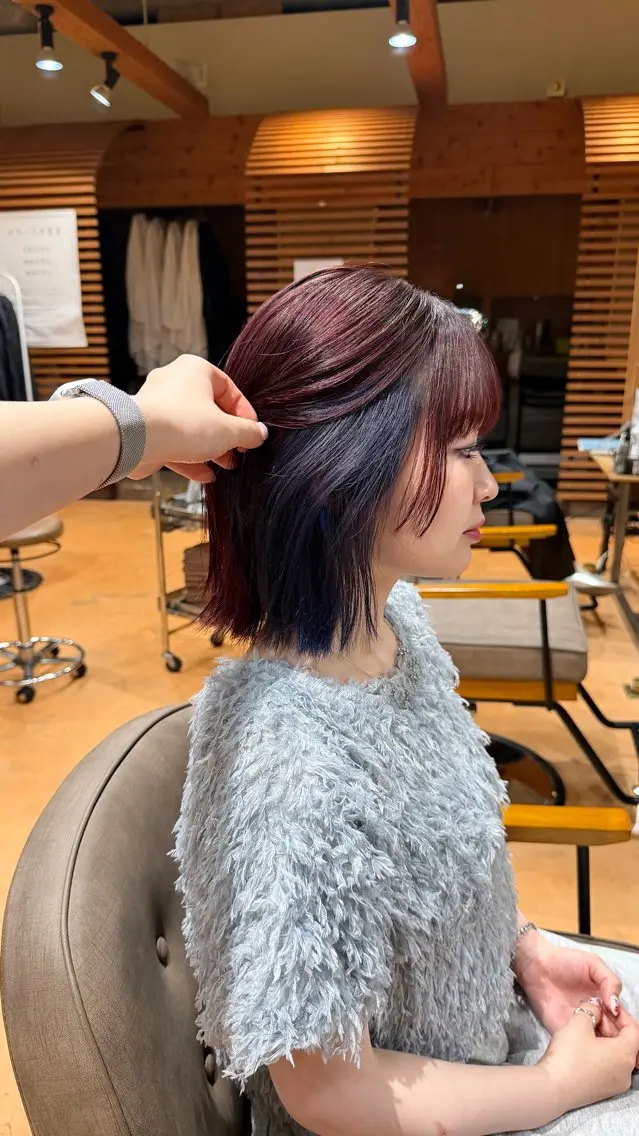 ショート カラー ヘアカラー mashu/ブリーチ /ストレート/らなのヘアスタイル