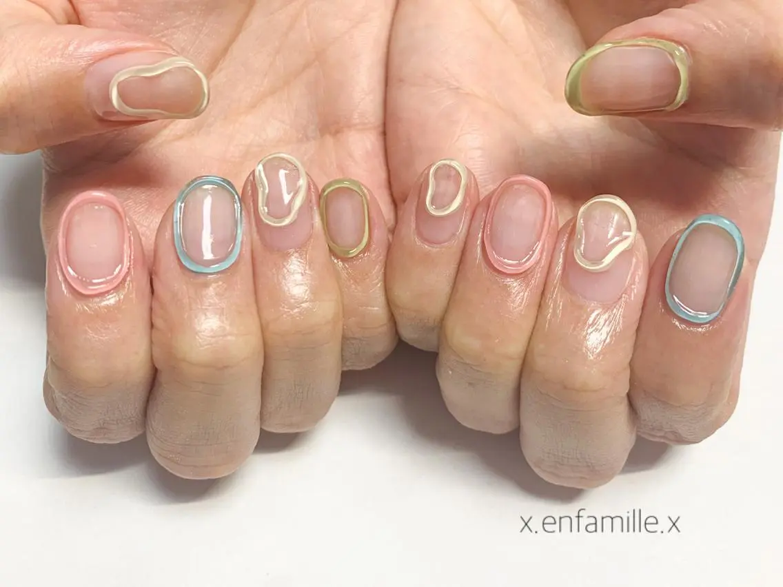 ネイル ハンドネイル nail salon en familleのネイルデザイン